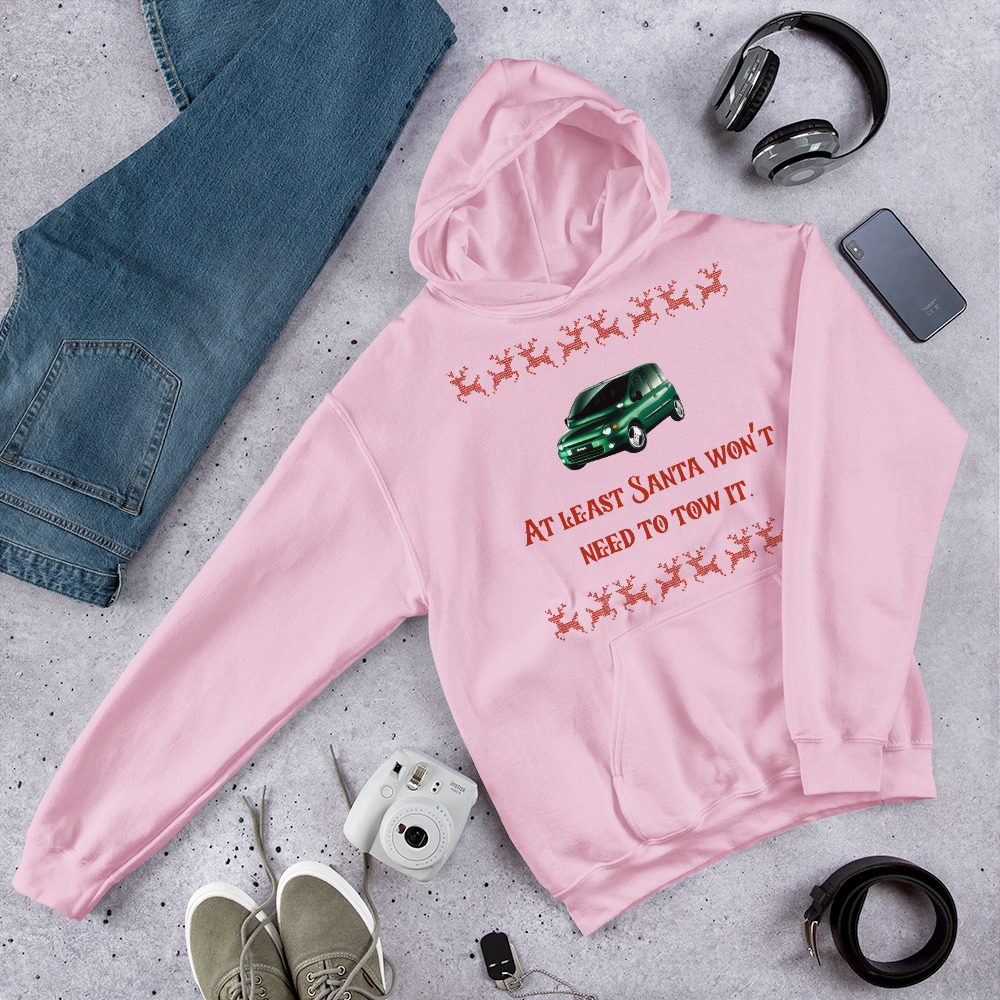 Multipla Unisex Kapuutsiga Pusa - "At Least Santa Wont't Need To Tow It" - Image 6